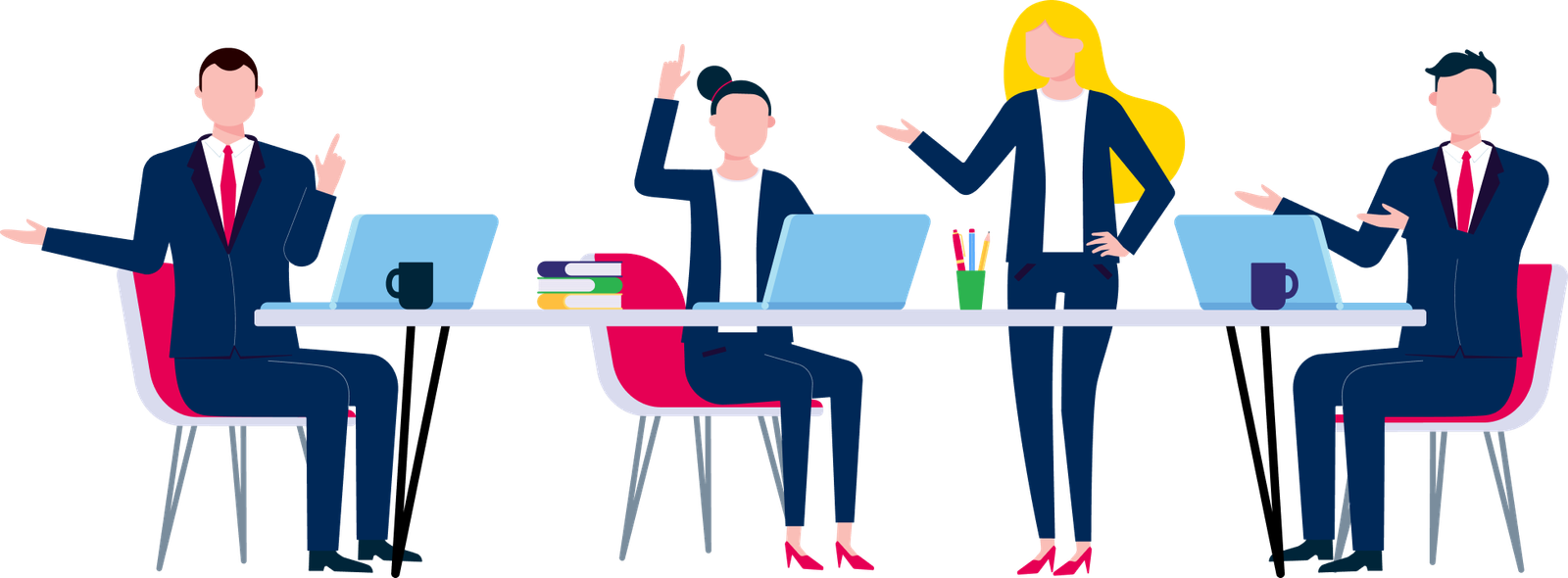 Team Meeting Illustration Team Meeting Illustration