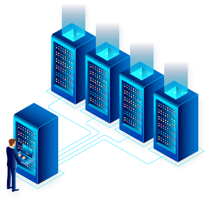 Server Room Illustration Server Room Illustration